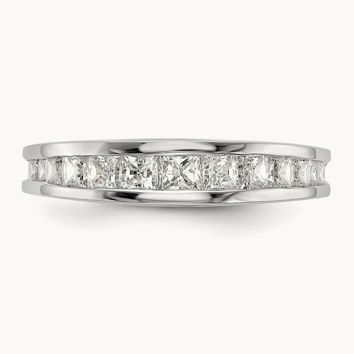 Diamond Wedding Band, 14K White Gold