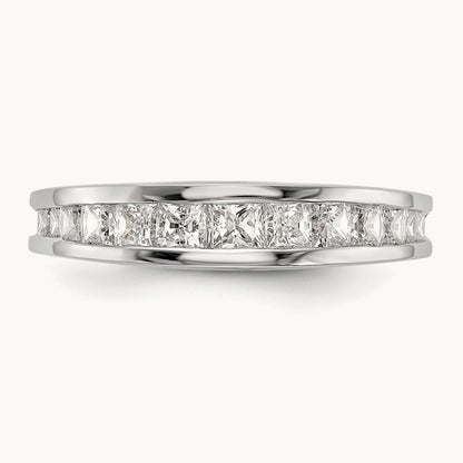 Diamond Wedding Band, 14K White Gold