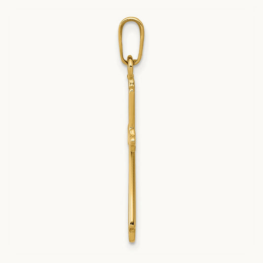 Polished Cross Pendant, 14K