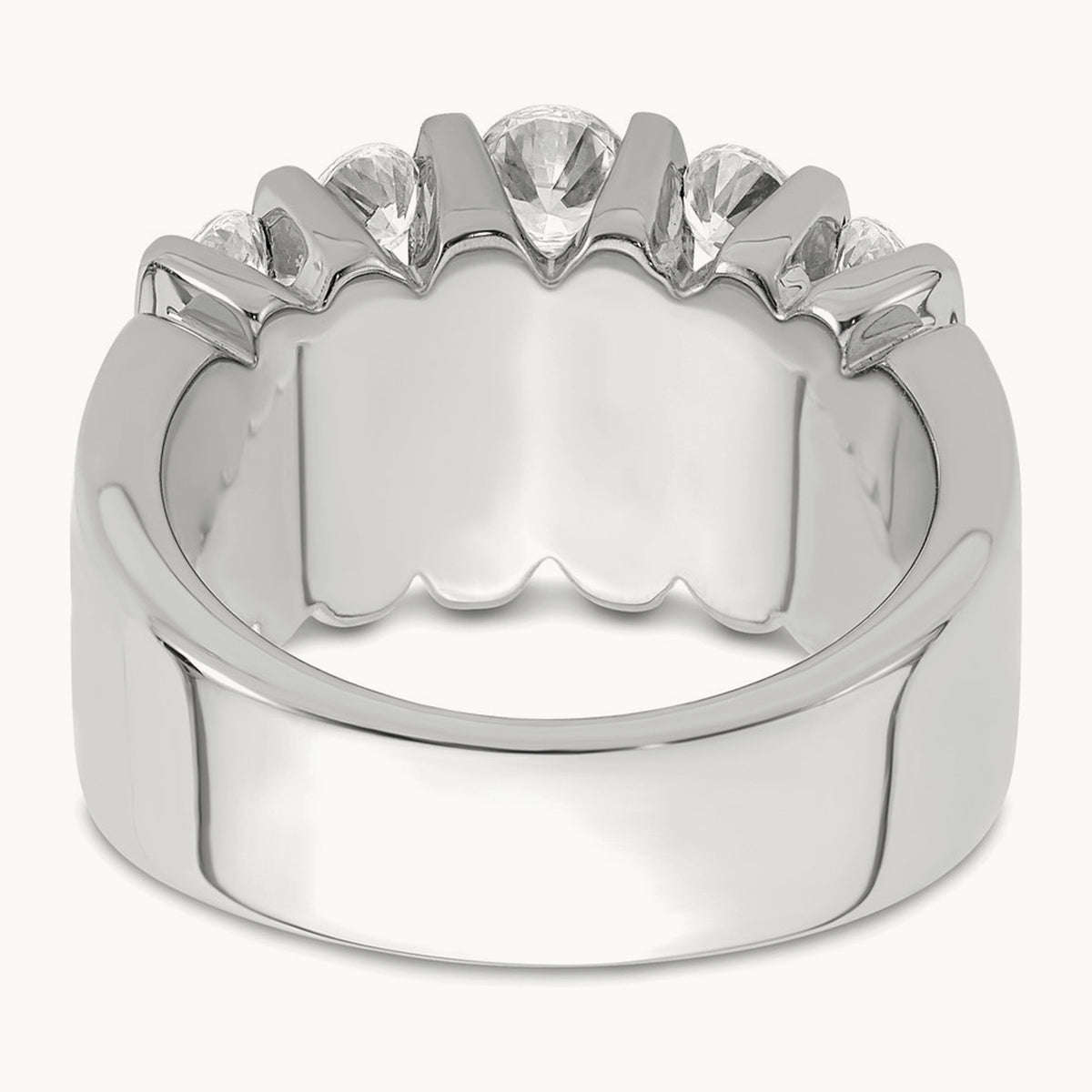 Fashion Band, 1.00-3.00 ct tw Lab-Grown Diamond — 2 ct, 14K White Gold