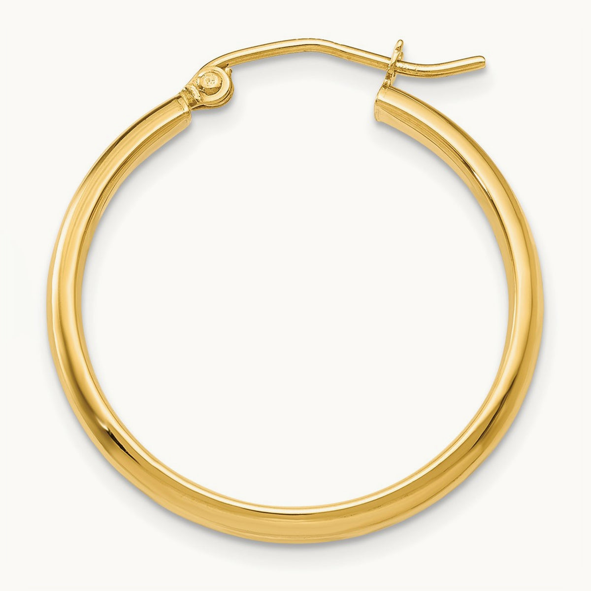 Single 14k Polished Hoop Earring