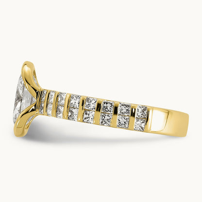 Oval Center Ring, 2.50 ct tw Lab-Grown Diamond