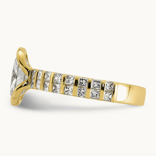 Oval Center Ring, 2.50 ct tw Lab-Grown Diamond