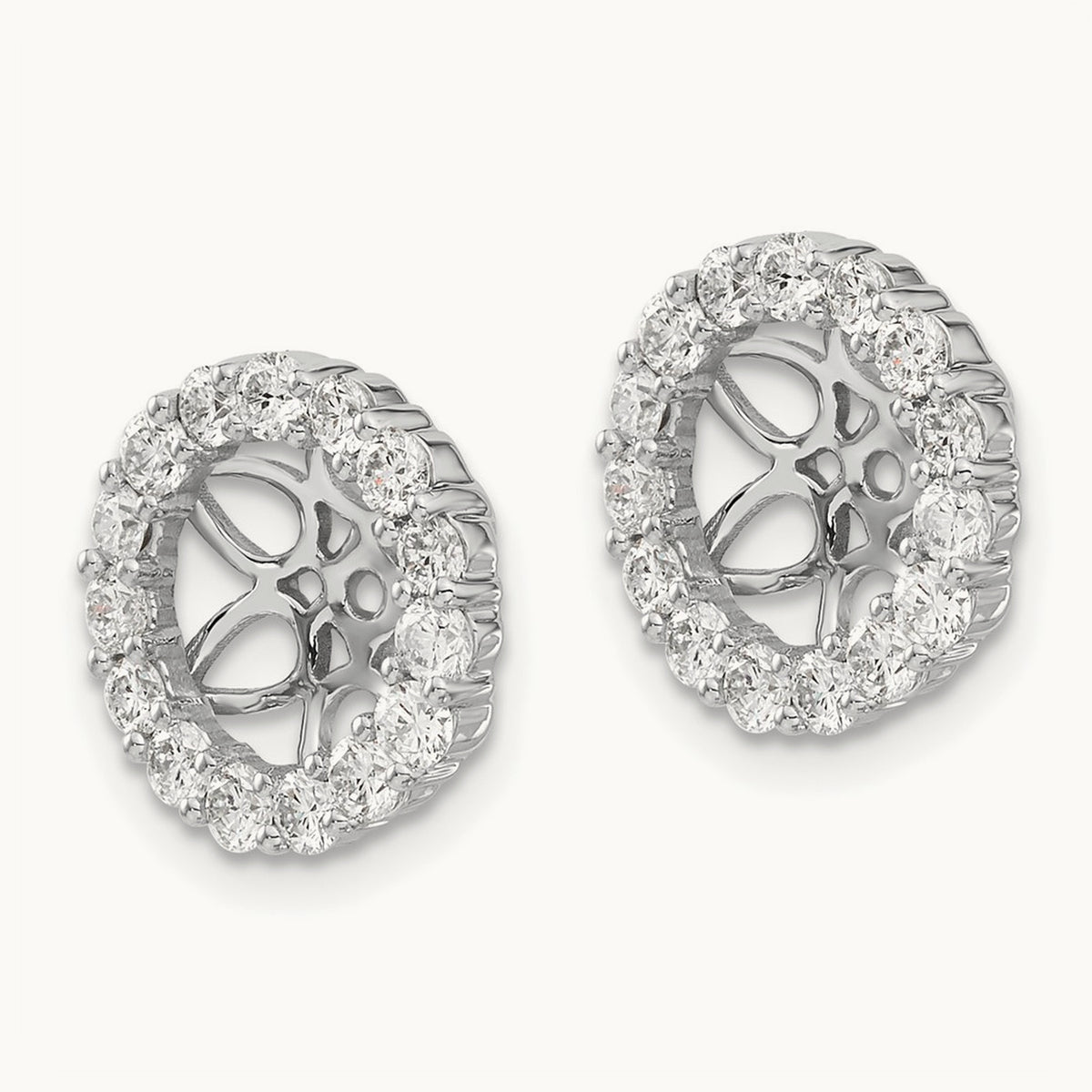 Diamond Earring Jackets, 14K White Gold