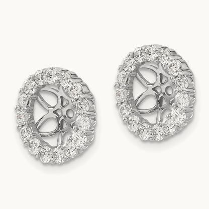 Diamond Earring Jackets, 14K White Gold