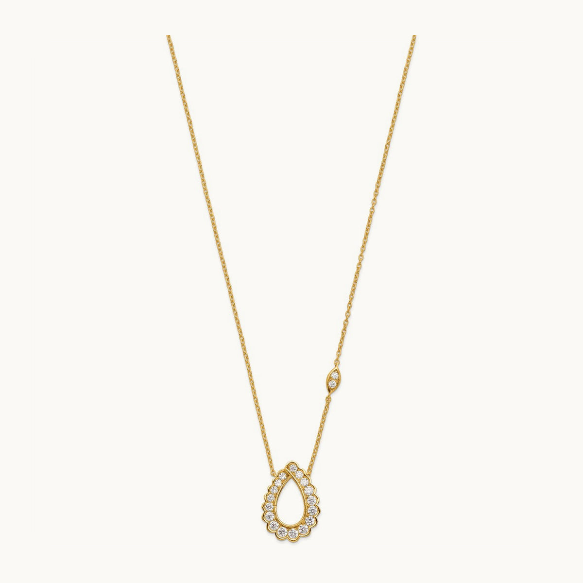 Teardrop Necklace, 0.75 ct tw Lab-Grown Diamond