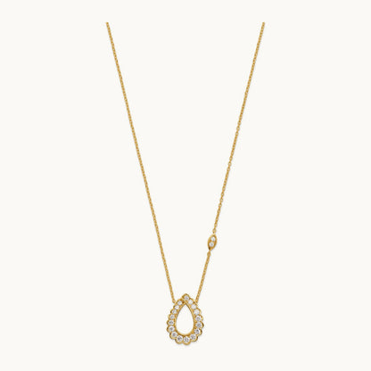 Teardrop Necklace, 0.75 ct tw Lab-Grown Diamond
