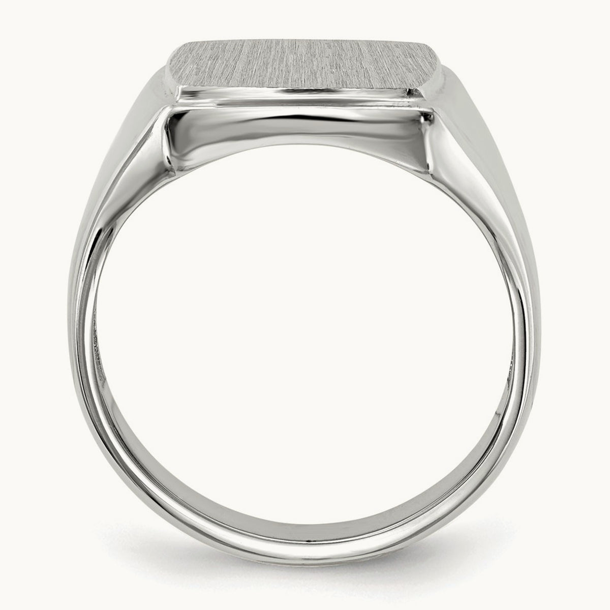Open Back Mens Signet Ring — photo set