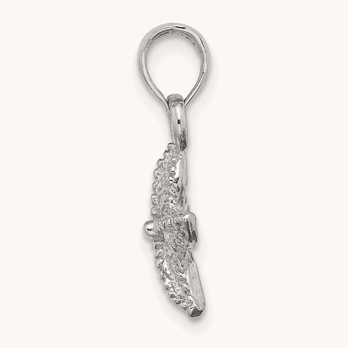 Starfish Charm, 11.9mm wide in 14K White Gold