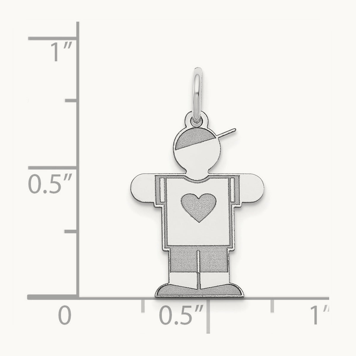 Kid Charm — 14K White Gold