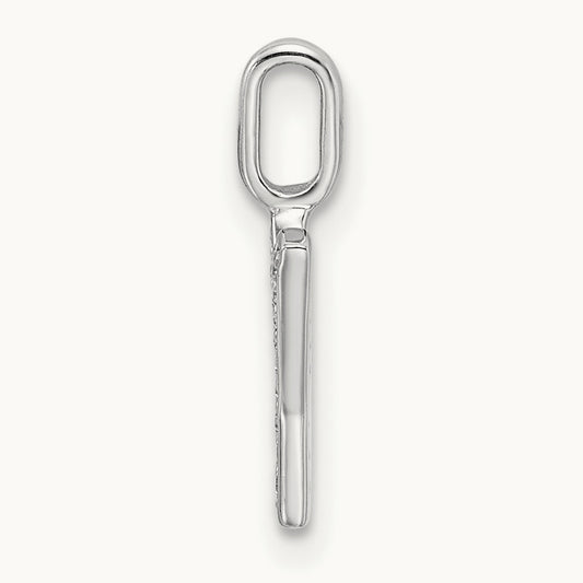 Diamond Letter Y Initial Pendant, 14K White Gold