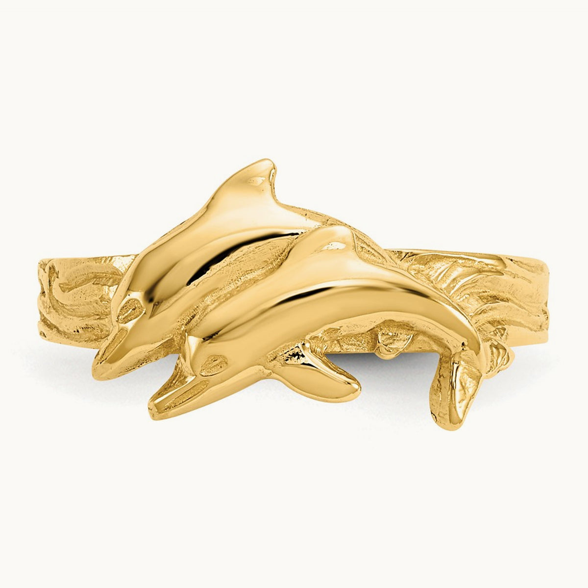 Dolphin Toe Ring, 14K