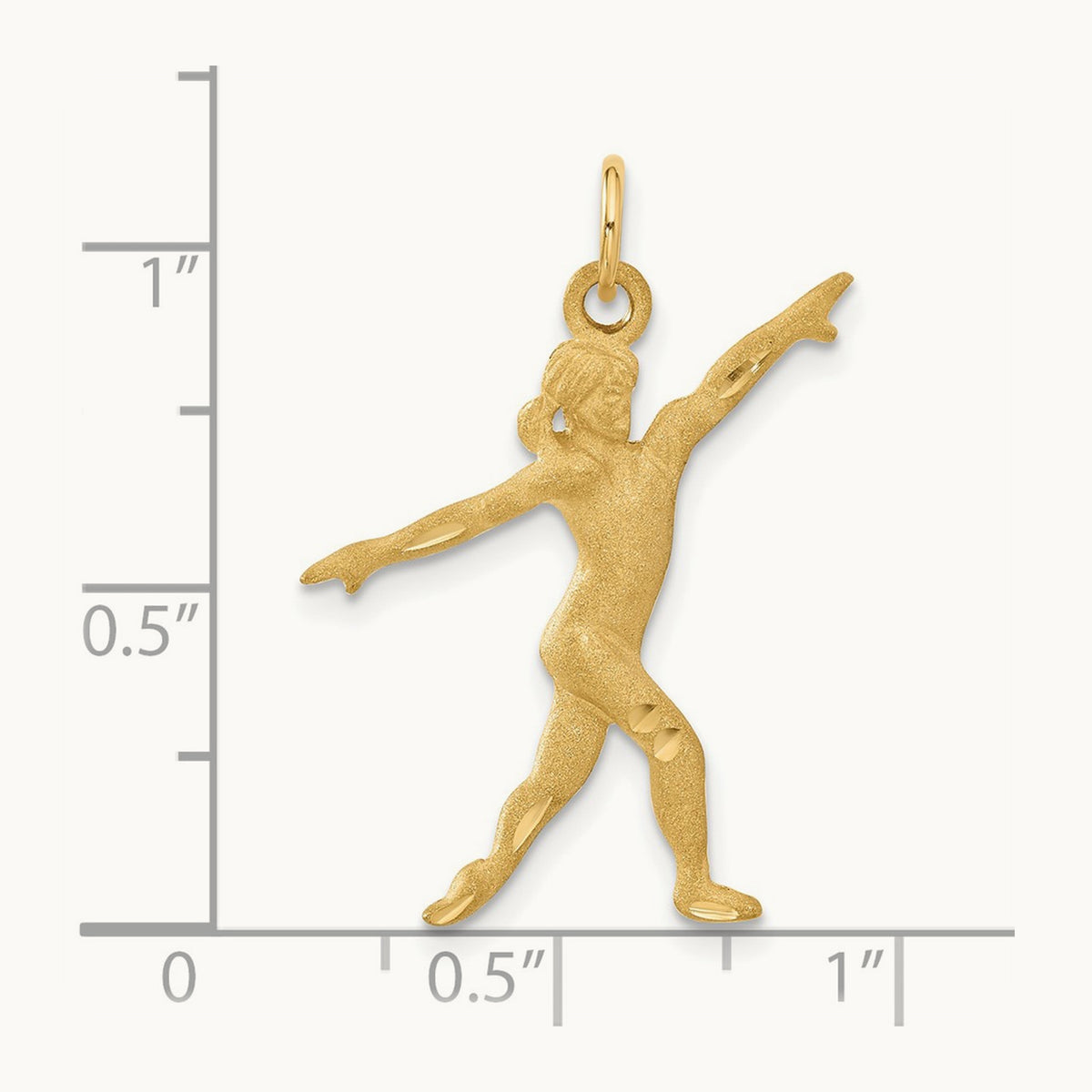 Gymnast Charm, 14K