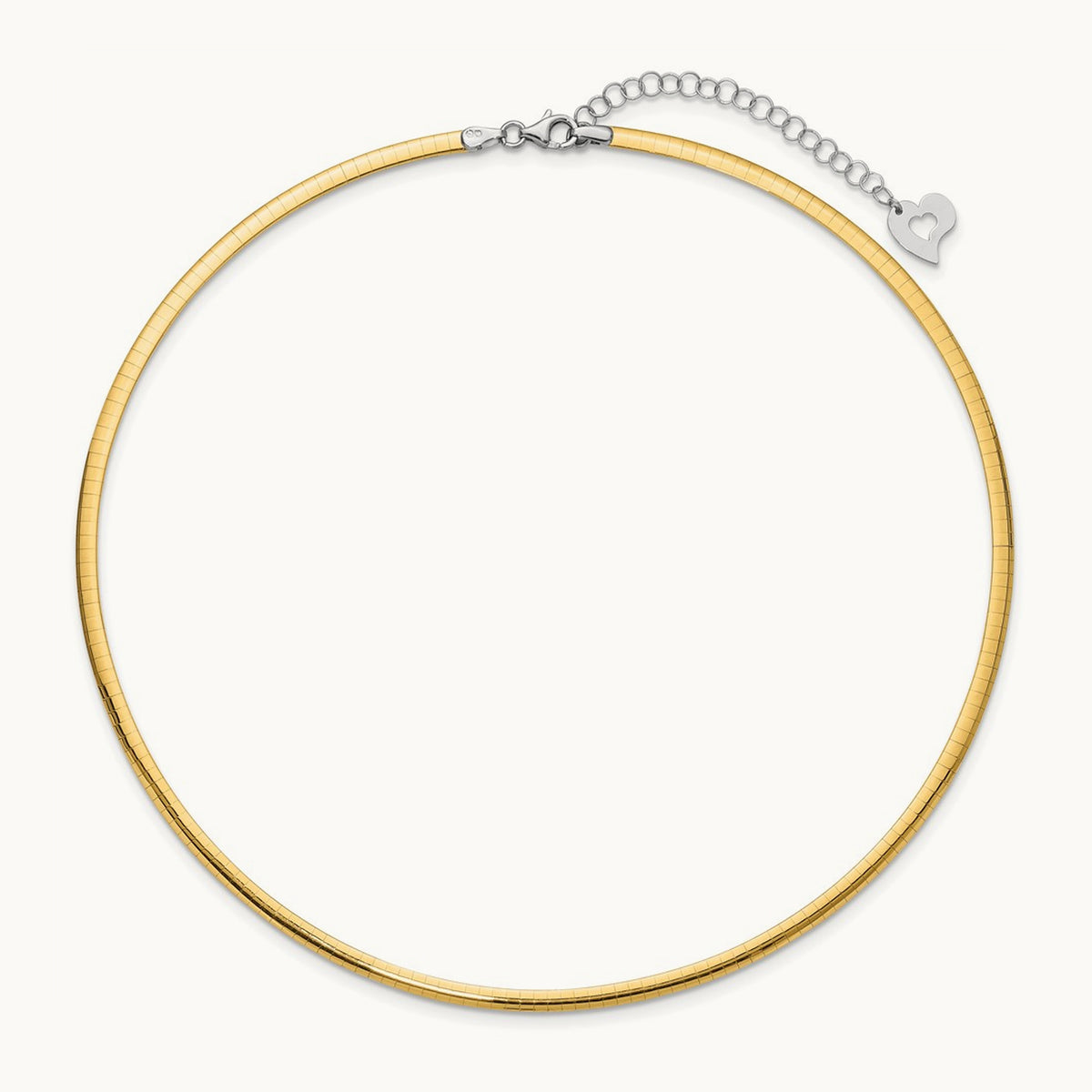 Lt Reversible Omega with extender Necklace — 16mm, 3mm