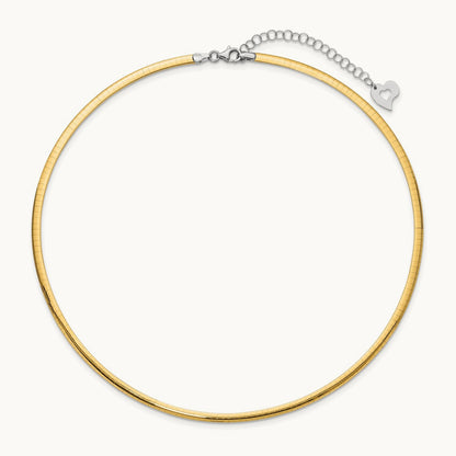Lt Reversible Omega with extender Necklace — 16mm, 3mm