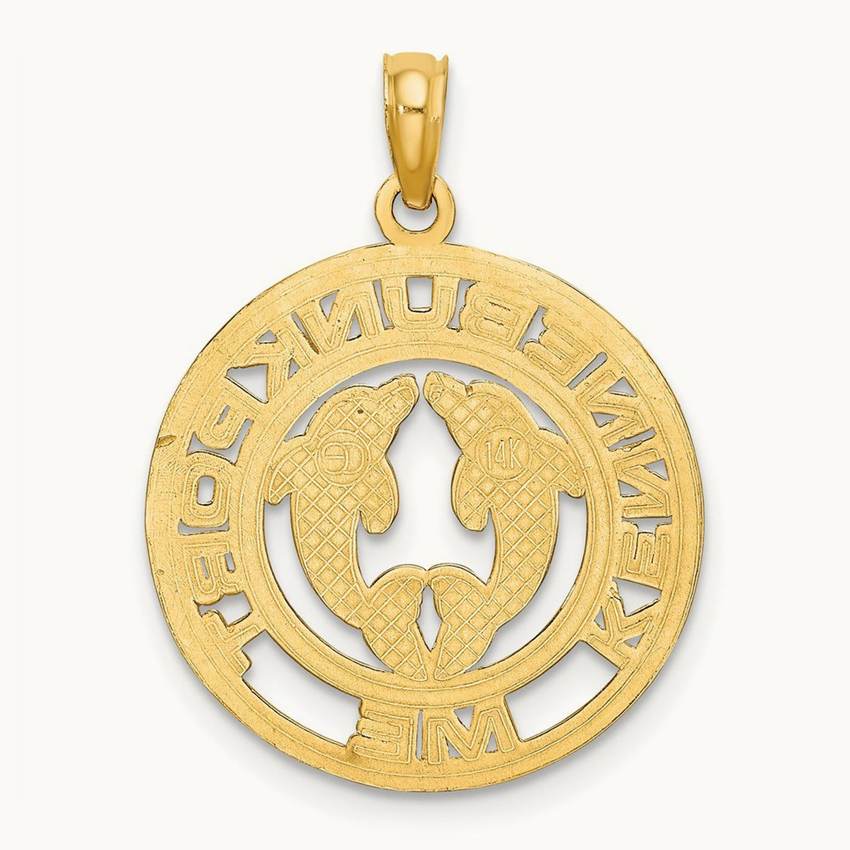 KENNEBUNKPORT Dolphins Charm, 14K