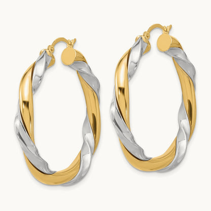 w/ Twisted Hoop Earrings — photo set