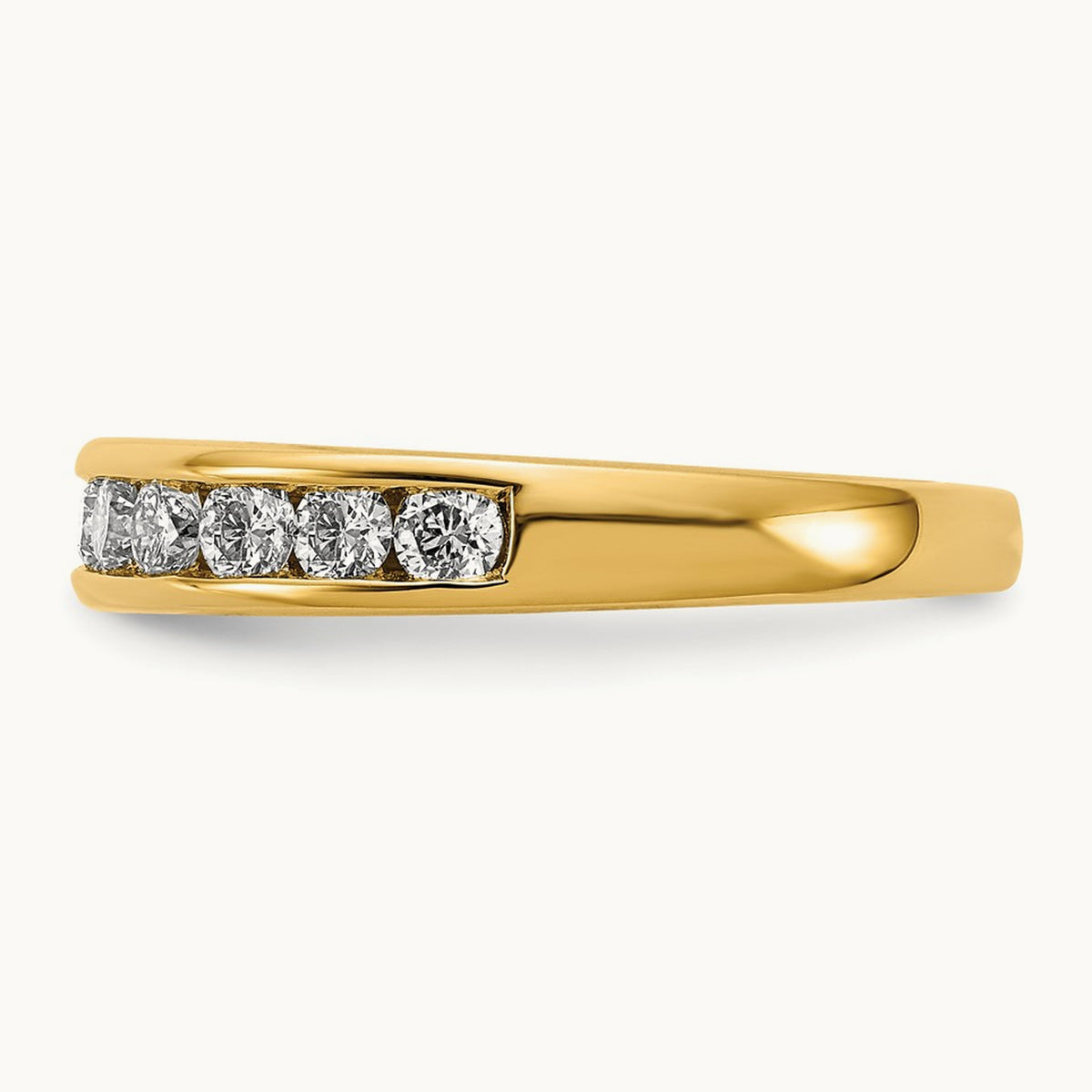Channel Set Band, 0.10-1.00 ct tw Lab-Grown Diamond — 3/4 ct, 14K Yellow Gold