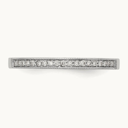 Diamond Band, 14K White Gold