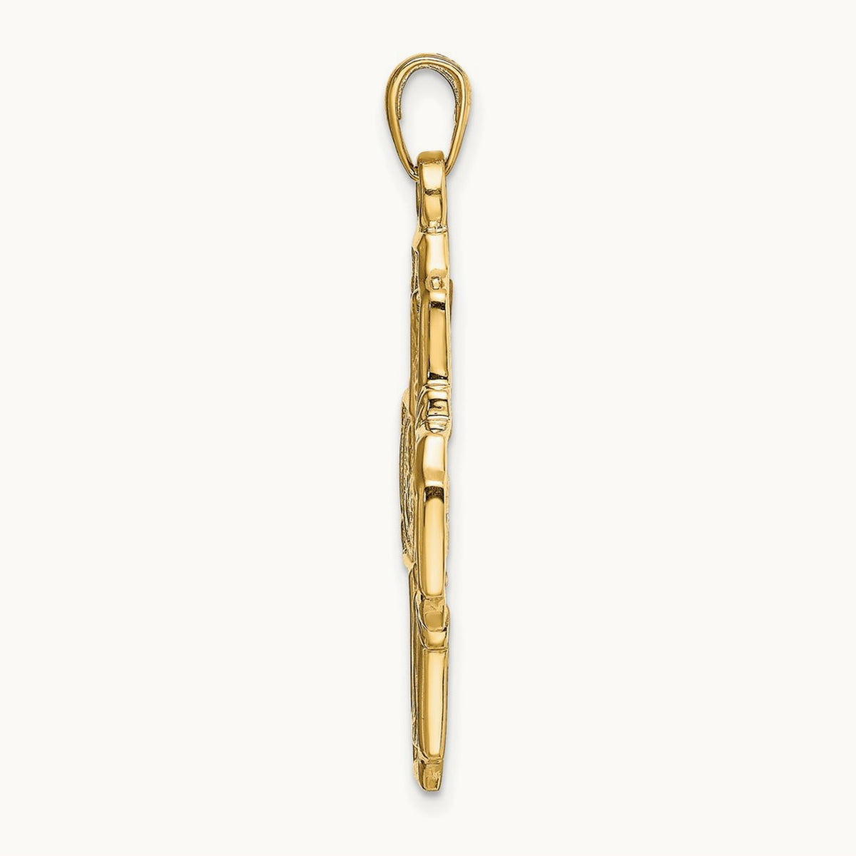 Four-Way Medal Pendant — 14K Yellow Gold, 39.25mm