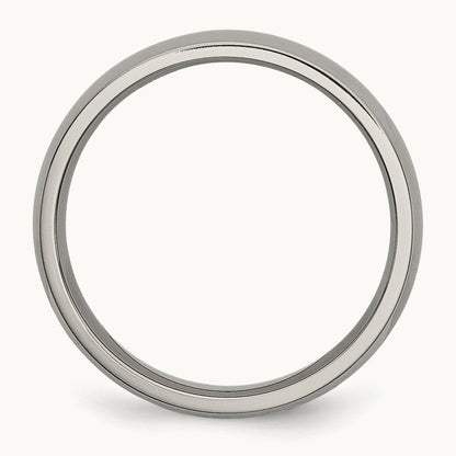 Polished Half Round Band — 5mm