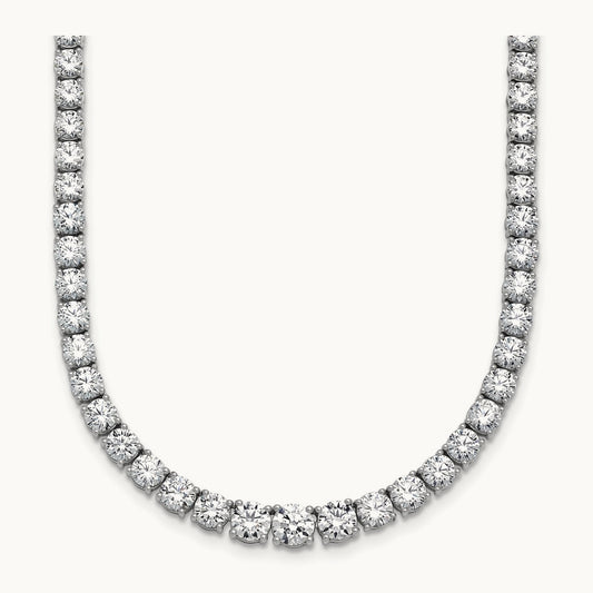 Graduated Tennis Necklace, 19.00 ct tw Lab-Grown Diamond