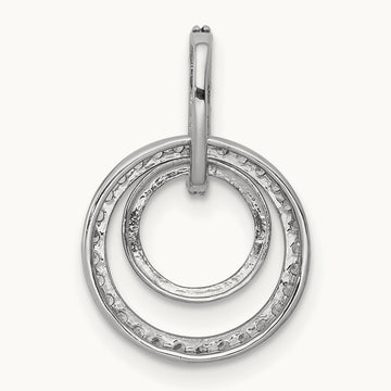 Double Circle Dangle Pendant, 0.25 ct tw Lab-Grown Diamond