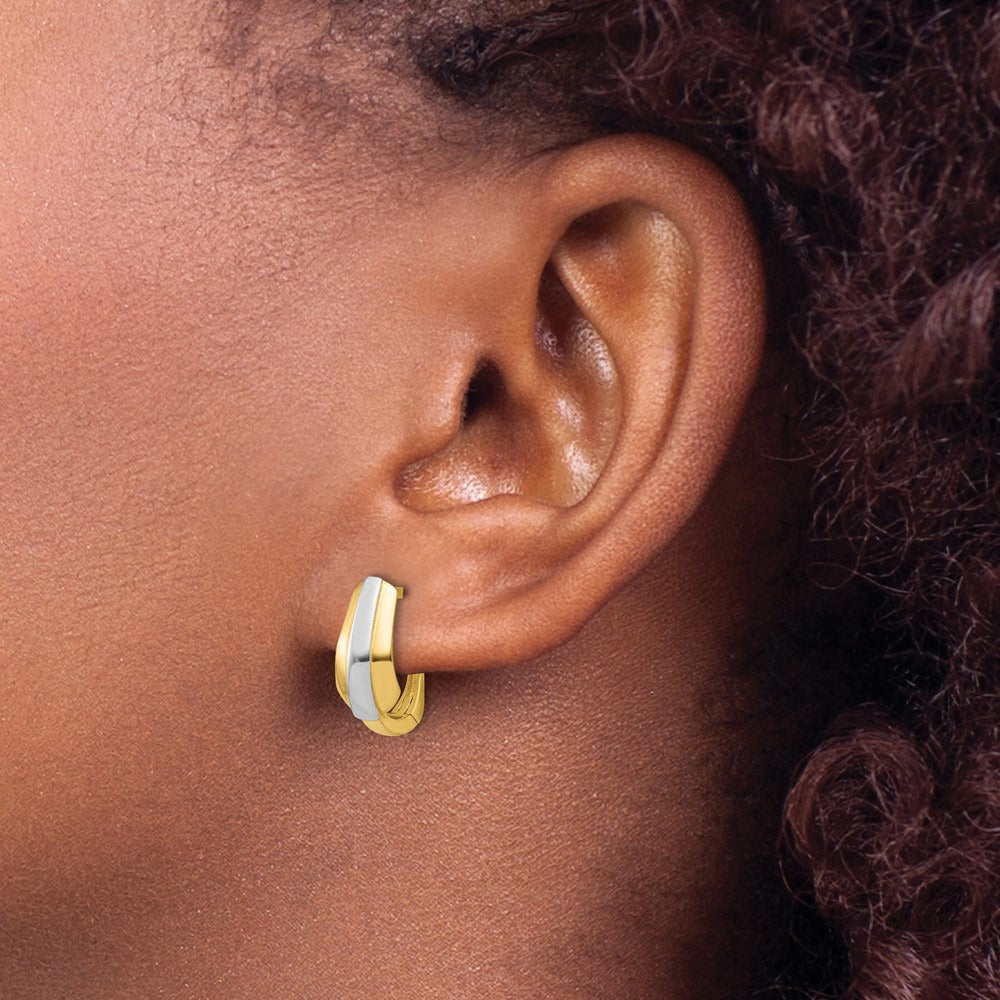 Leslie's with Polished Hinged Hoop Earrings — photo set
