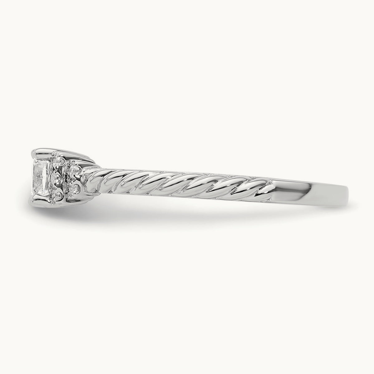 Cushion Center Promise/Engagement Ring, 0.50 ct tw