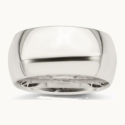Sterling Silver 10mm Comfort Fit Band