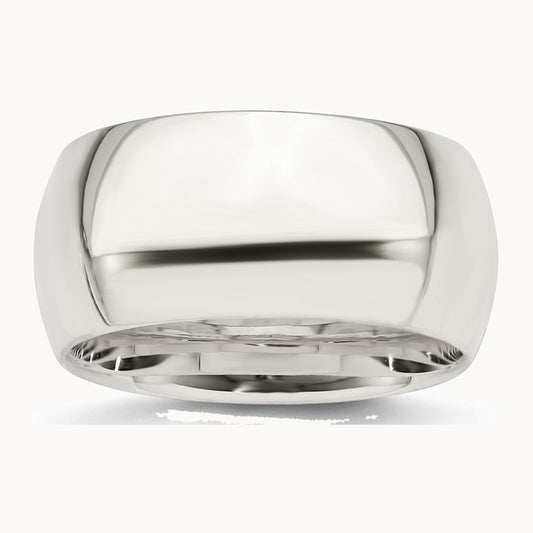 Sterling Silver 10mm Comfort Fit Band