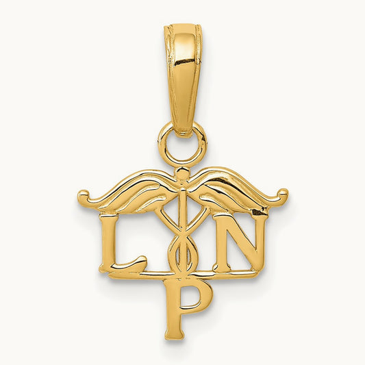 LPN Symbol Pendant, 14K