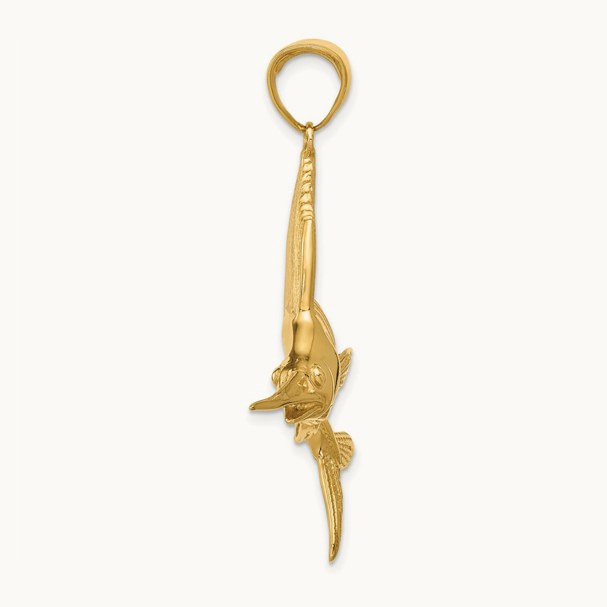 Sailfish Pendant, 14K