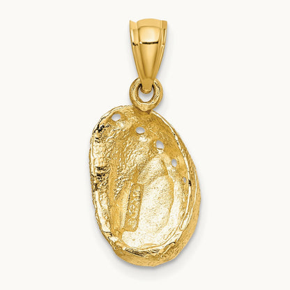 Abalone Shell Charm, 14K