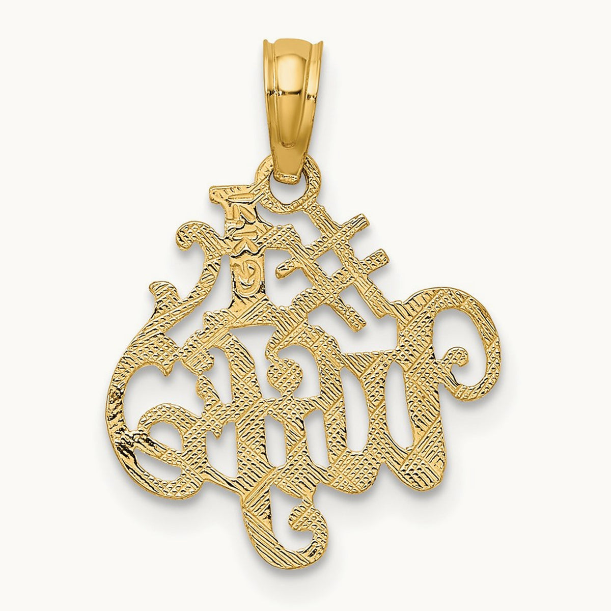 #1 WIFE Charm, 14K