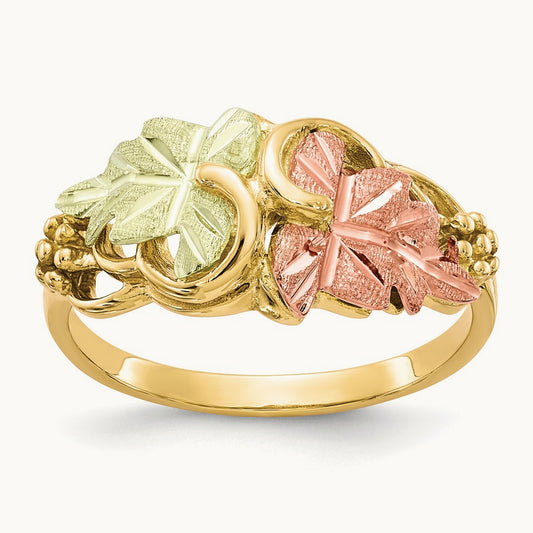 Black Hills Gold Flower Ring