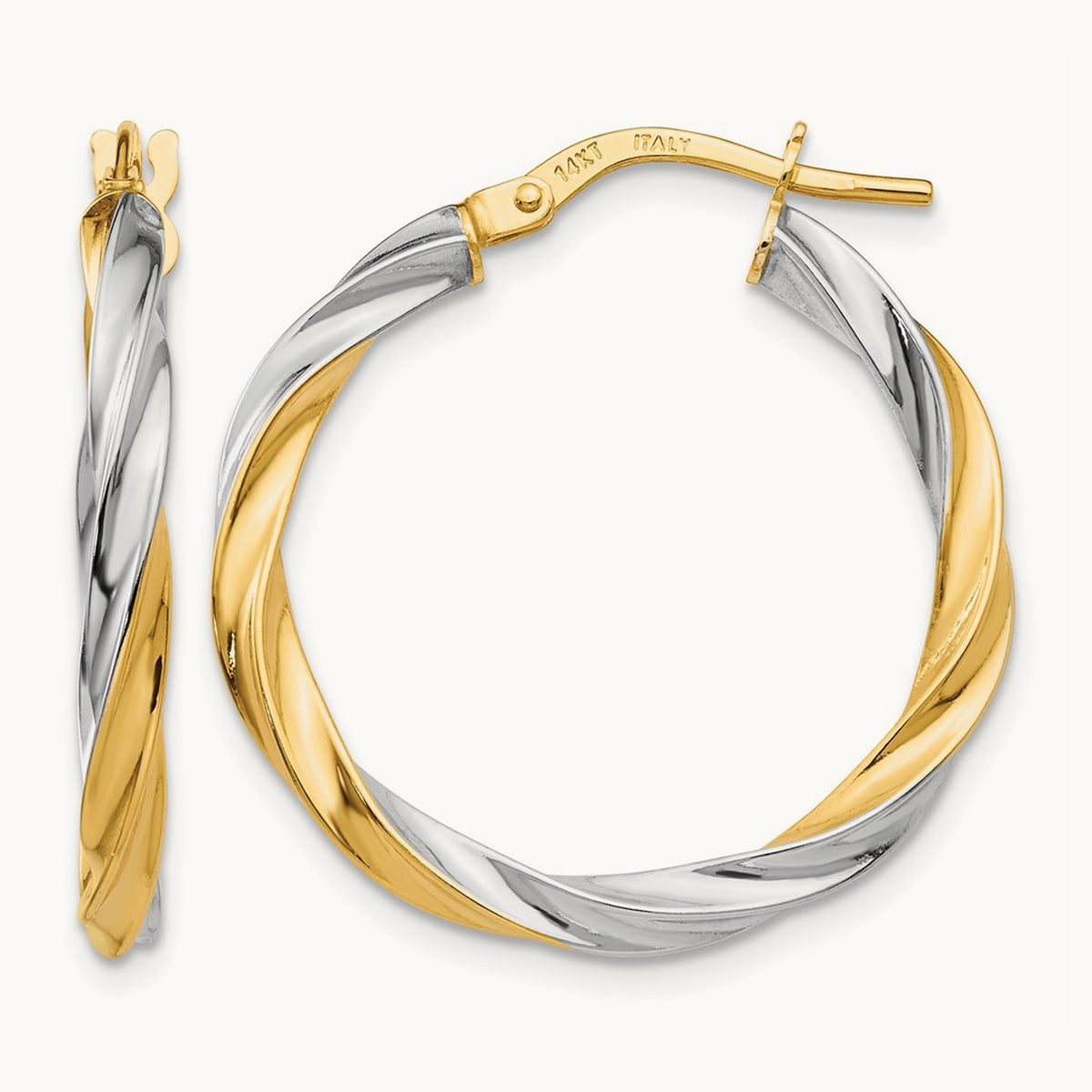 & Twisted Hoop Earrings — photo set