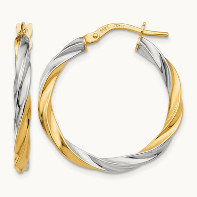 & Twisted Hoop Earrings — photo set