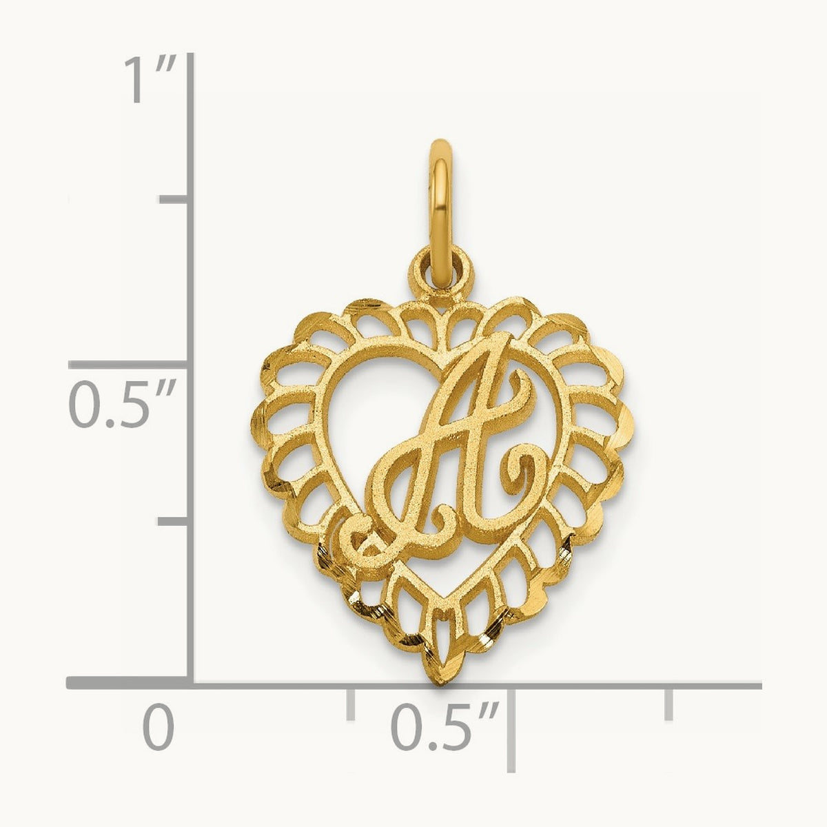 Heart Charm, 14K