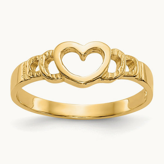 Heart Baby Ring, 14K