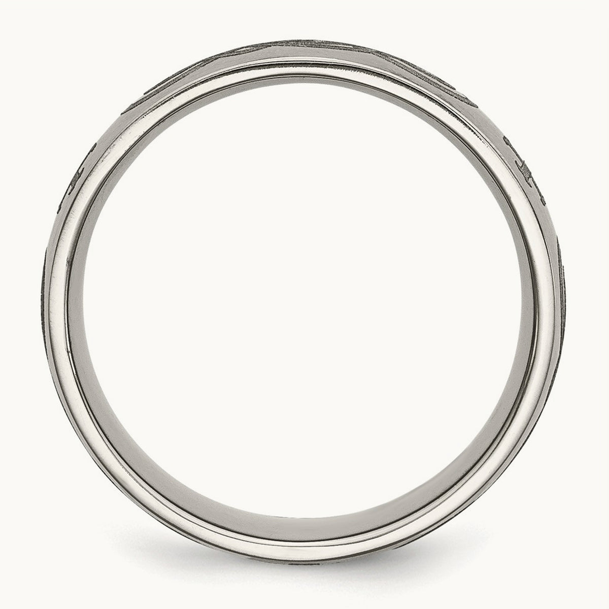 Brushed Cross Laser Design Band — photo set (2)