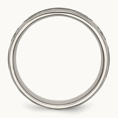 Brushed Cross Laser Design Band — photo set