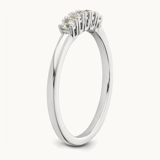 5-Stone Diamond Band, 14K White Gold