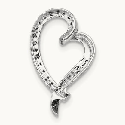1/10ct. Diamond Heart Chain Slide — photo set