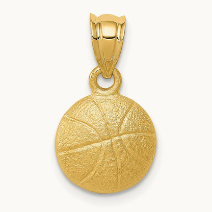 Basketball Charm, 14K
