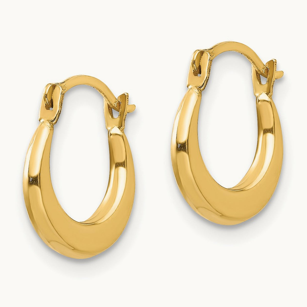 Small Hoop Earrings — 14K Yellow Gold