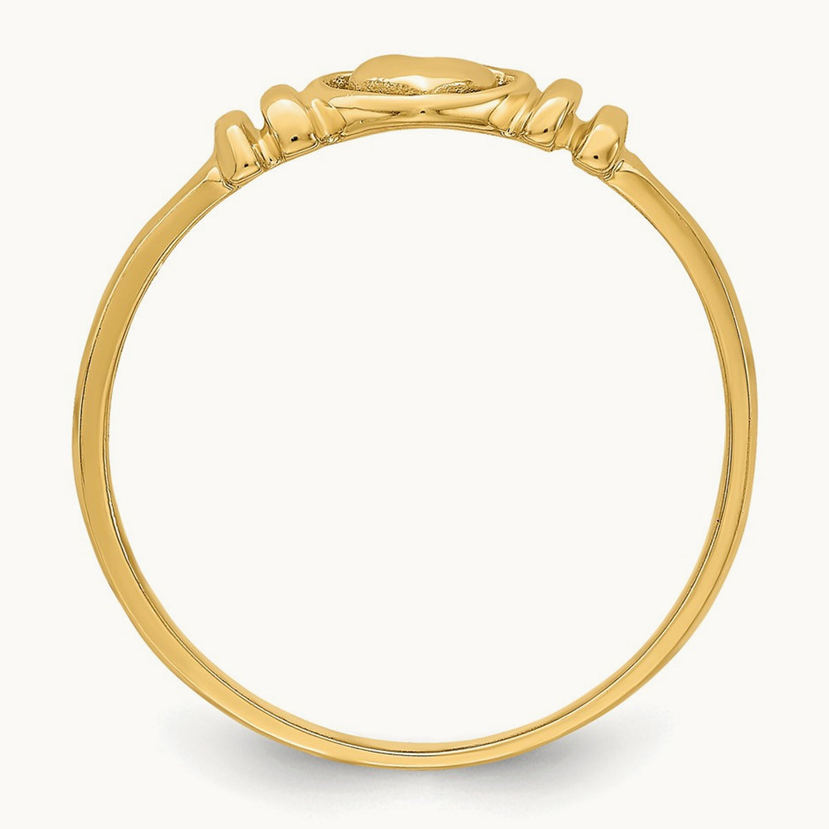 Polished Heart Ring, 14K