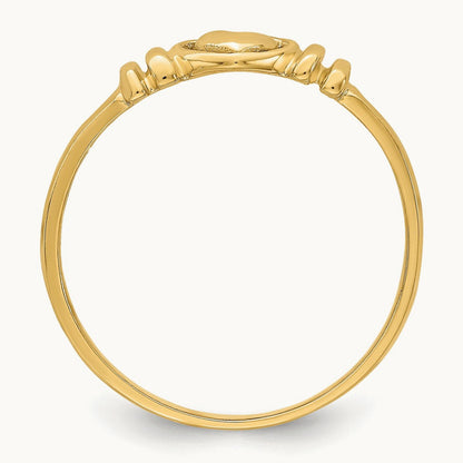 Polished Heart Ring, 14K
