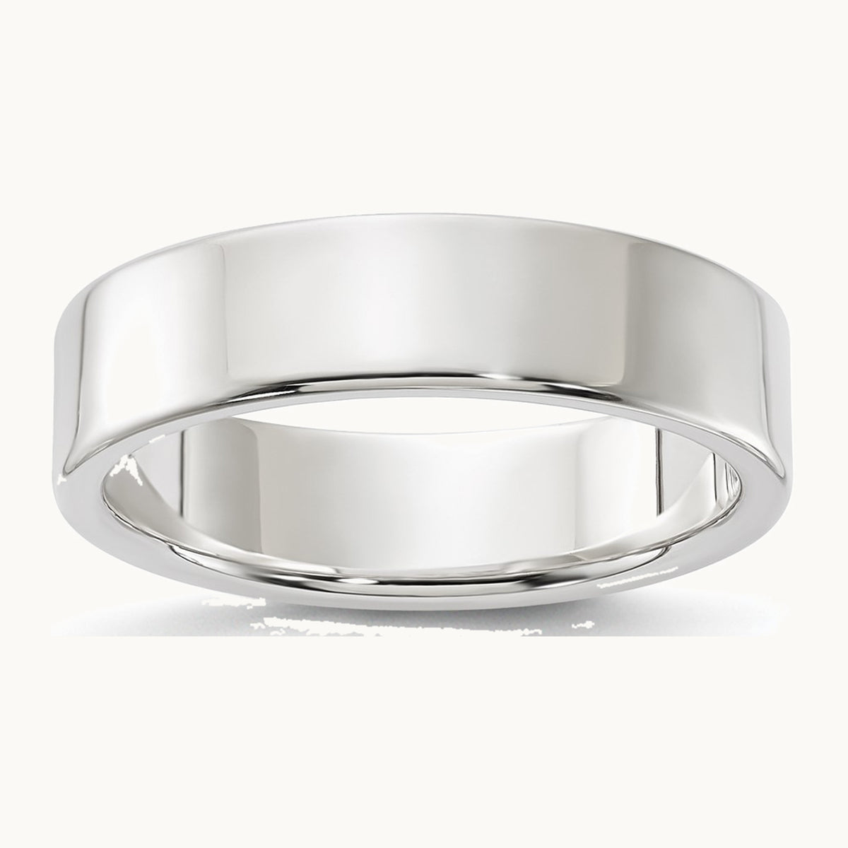 Sterling Silver 5mm Lightweight Flat Band