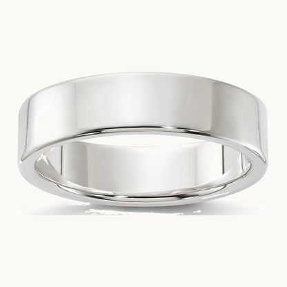 Sterling Silver 5mm Lightweight Flat Band